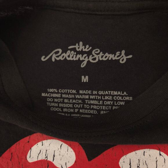 The Rolling Stones Band Crew Neck Short Sleeve T Shirt Mens Size Medium M Black - Picture 3 of 9